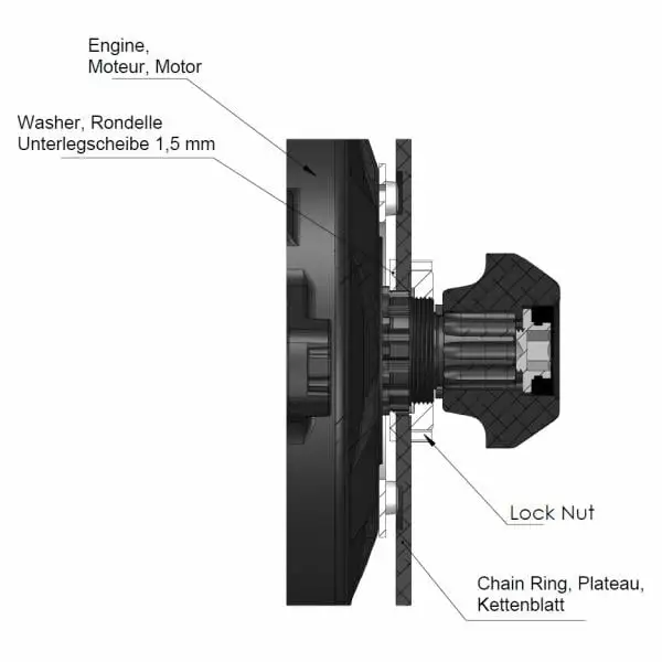 Corona Bicicletta Elettrica STRONGLIGHT BOSCH 7075 3EME GENERATION 2 Corona Bicicletta Elettrica STRONGLIGHT BOSCH 7075 3EME GENERATION - immagine 2