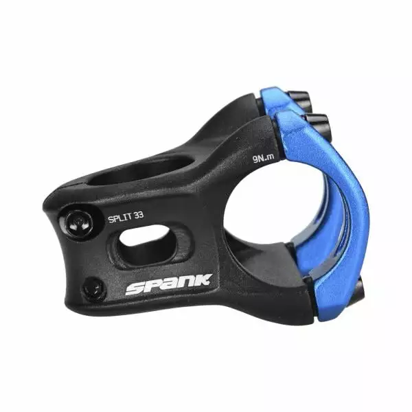 Attacco SPANK SPLIT 0° Ø31,8 Mm Blu 2 Attacco SPANK SPLIT 0° Ø31,8 Mm Blu - immagine 2