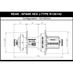 Mozzo Posteriore SPANK HEX DRIVE 102T 12x135/142 Mm 32 Fori HG #SP-HUB-0020 -Vendite Ricambi E-MTB 600x600 202351 15955854562246