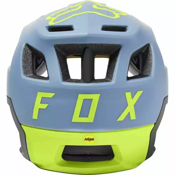 Casco MTB FOX DROPFRAME PRO MIPS Blu/Giallo 2022 4 Casco MTB FOX DROPFRAME PRO MIPS Blu/Giallo 2022 - immagine 4