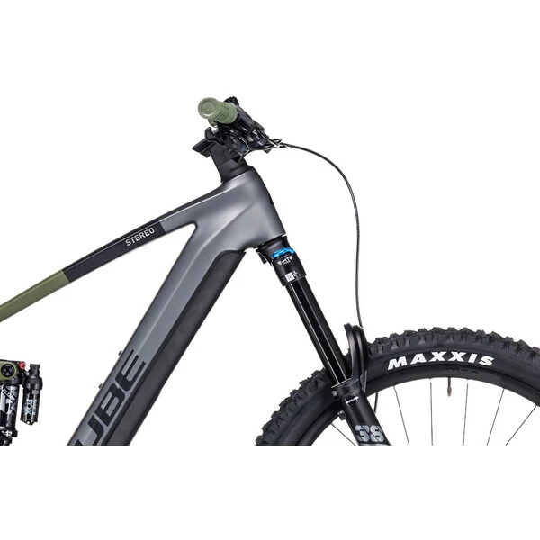 MTB Elettrica CUBE STEREO HYBRID 160 HPC TM 750 27,5" Grigio/Verde 2023 2 MTB Elettrica CUBE STEREO HYBRID 160 HPC TM 750 27,5" Grigio/Verde 2023 - immagine 2