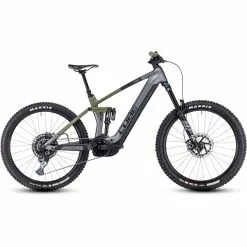 MTB Elettrica CUBE STEREO HYBRID 160 HPC TM 750 27,5" Grigio/Verde 2023